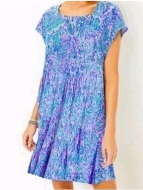 NWT Lilly Pulitzer Gianna Swing Dress Lilac Rose We Mermaid It Medium